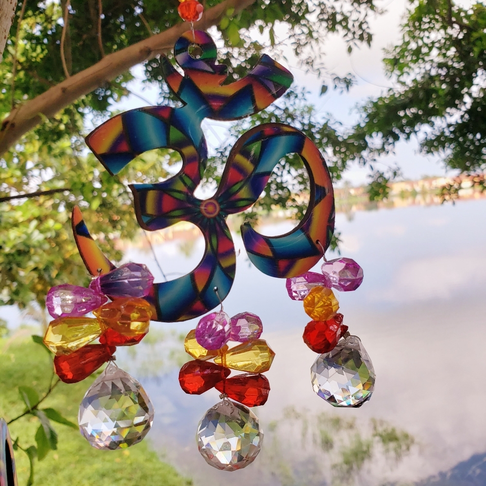 OM symbol suncatcher